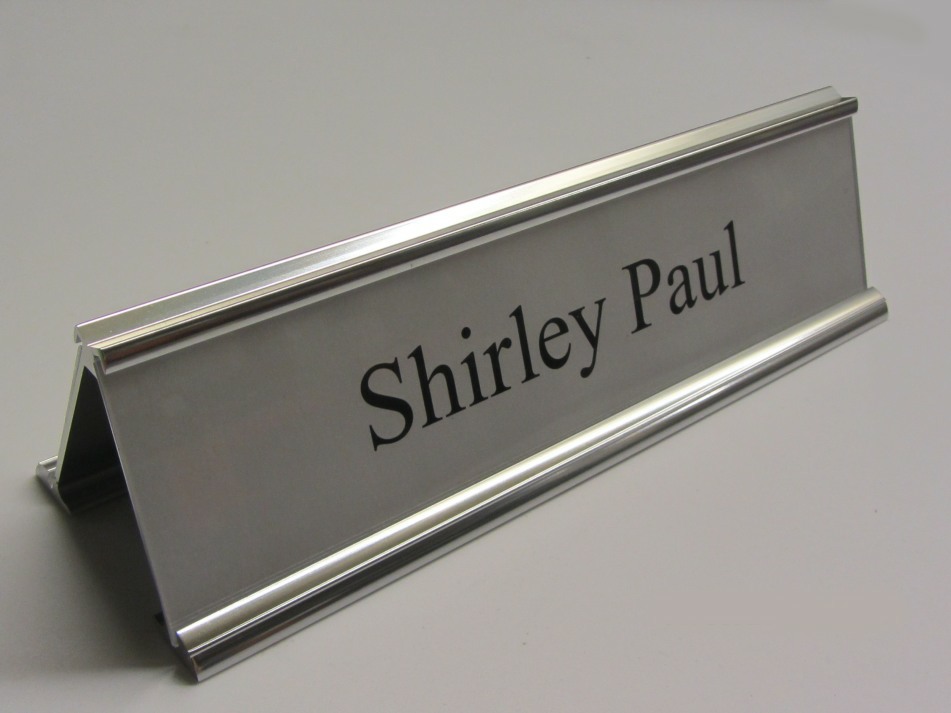 Desk Nameplates Name plate holders desk signs
